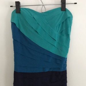 Shades of blue dress